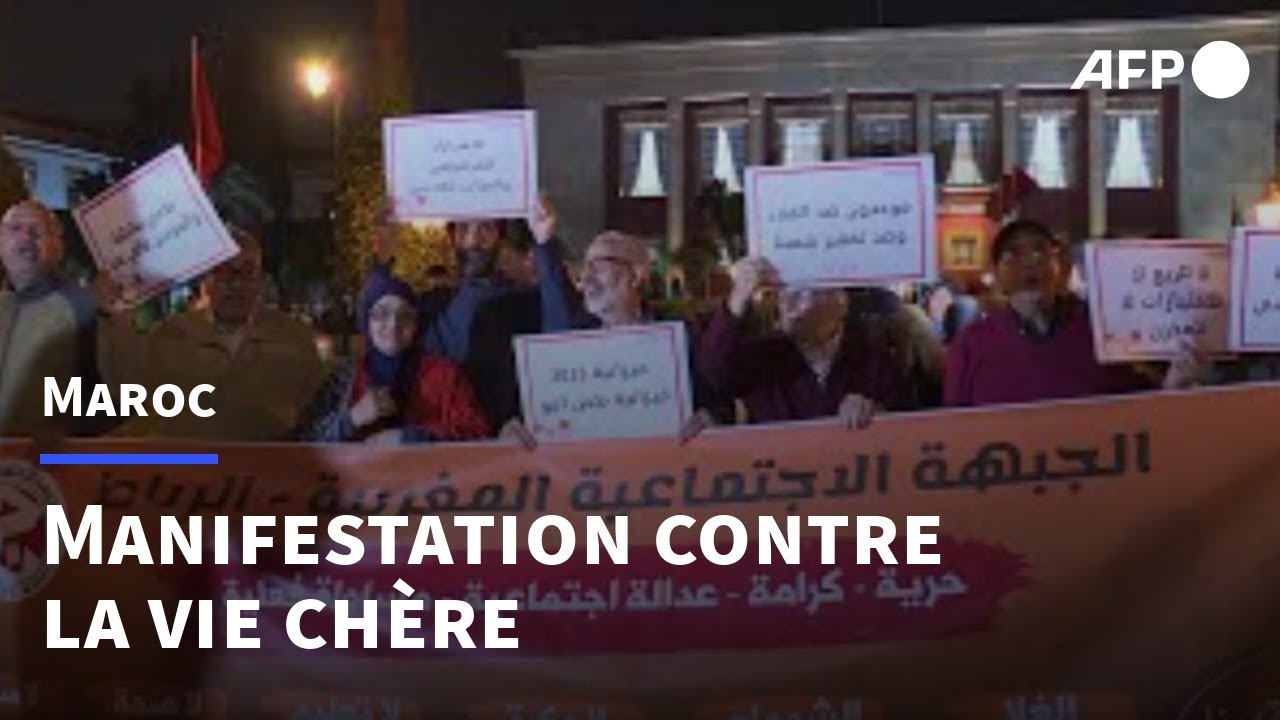 Maroc : Manifestation dans les rues de Rabat contre la cherté de la vie