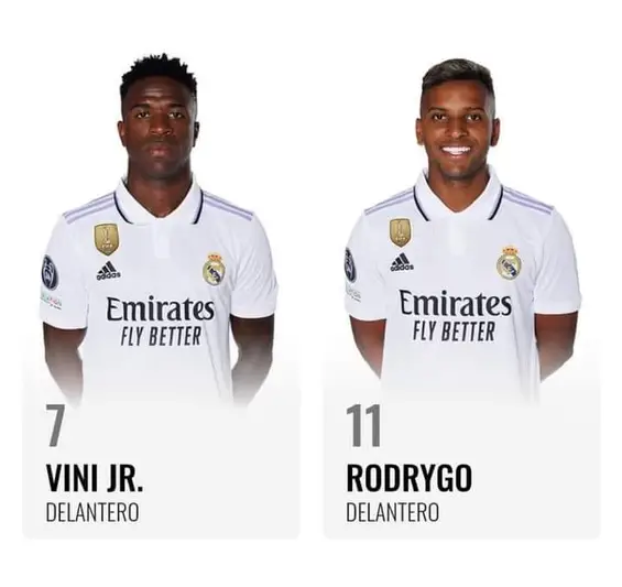 Vini et Rodrygo changent de numéros pour la saison prochaine