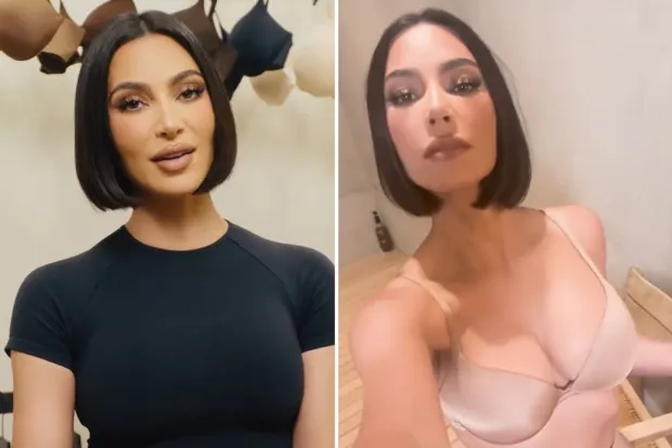 Découvrez la nouvelle coiffure Chic Bob de Kim Kardashian en vidéo pour la campagne SKIMS