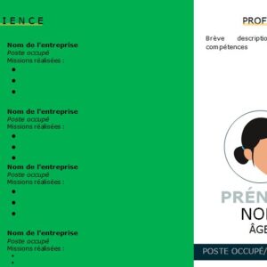 CV esthétique et attrayant à télécharger