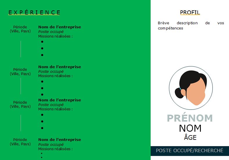 CV esthétique et attrayant à télécharger