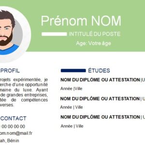 CV esthétique et attrayant à télécharger