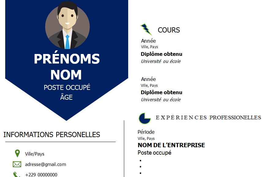 CV esthétique et attrayant à télécharger