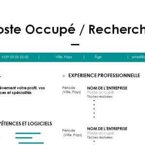 CV esthétique et attrayant à télécharger