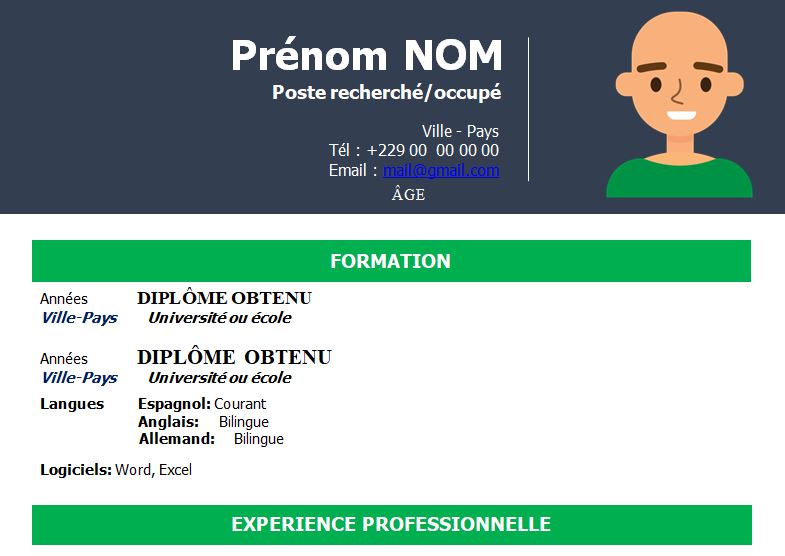 CV esthétique et attrayant à télécharger