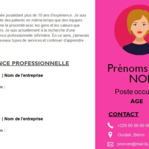 CV esthétique et attrayant à télécharger