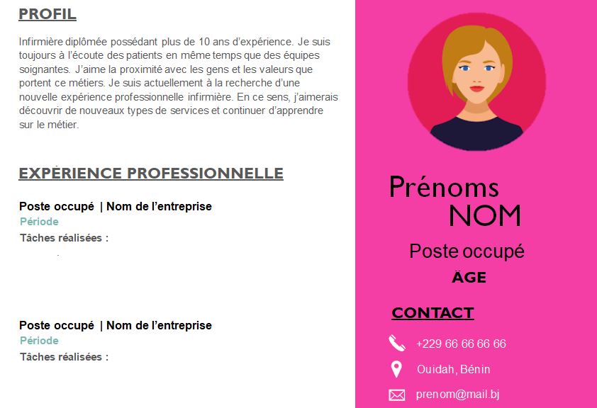 CV esthétique et attrayant à télécharger