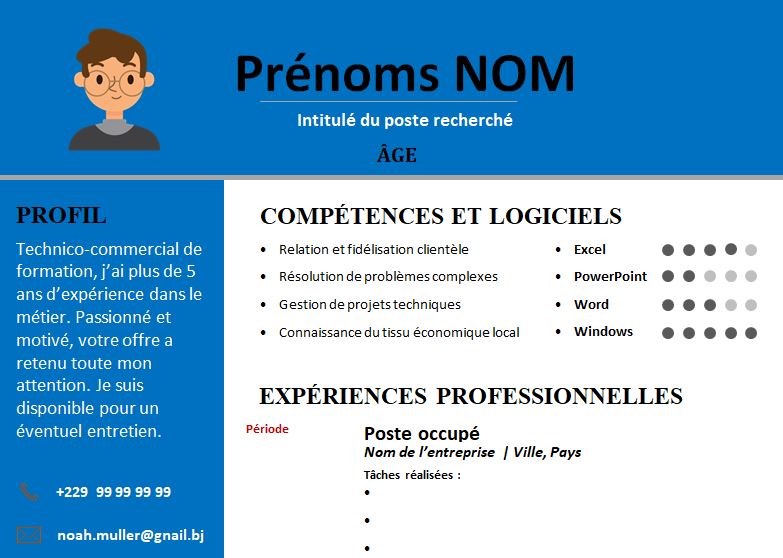 CV esthétique et attrayant à télécharger
