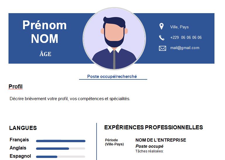 CV esthétique et attrayant à télécharger