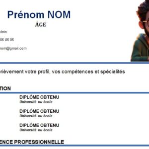 CV esthétique et attrayant à télécharger