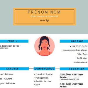 CV esthétique et attrayant à télécharger