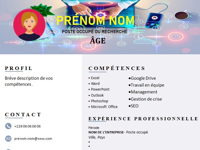 CV esthétique et attrayant à télécharger