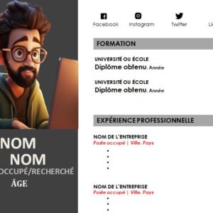 CV esthétique et attrayant à télécharger