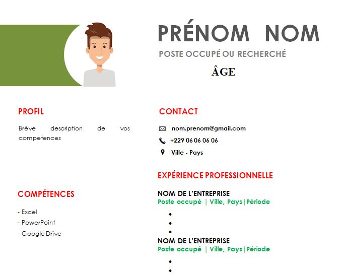 CV esthétique et attrayant à télécharger
