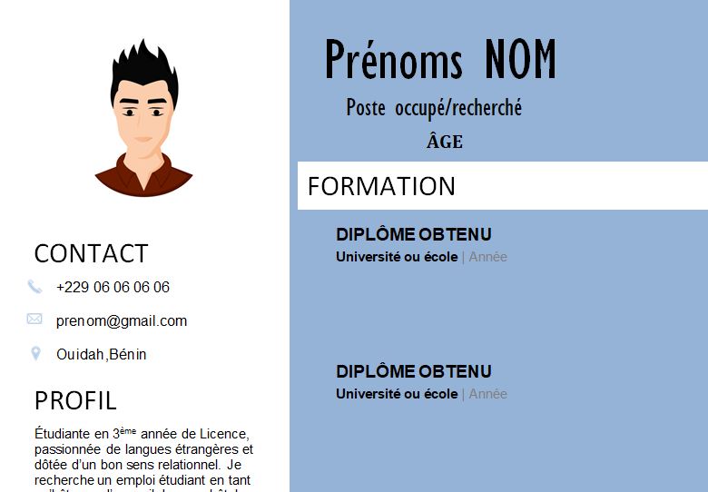 CV esthétique et attrayant à télécharger