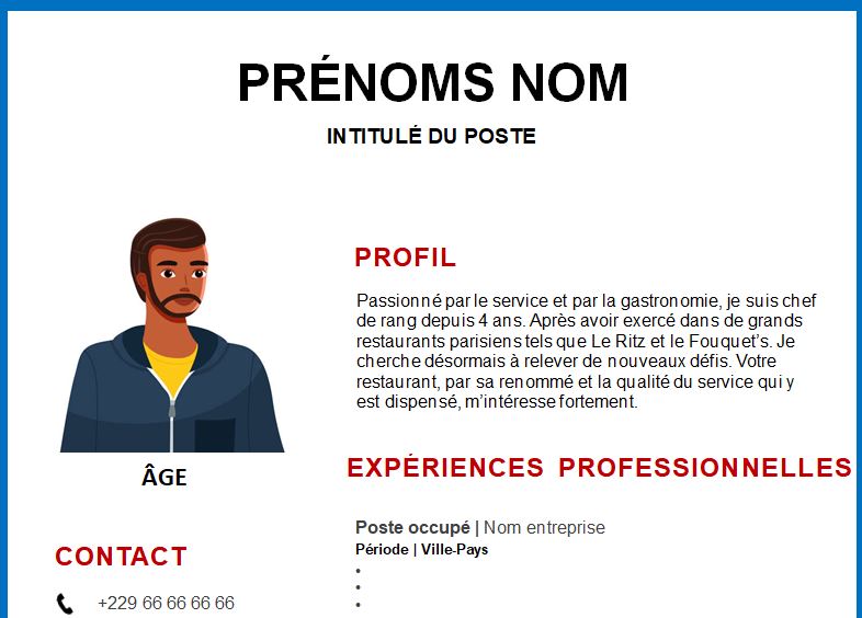 CV esthétique et attrayant à télécharger