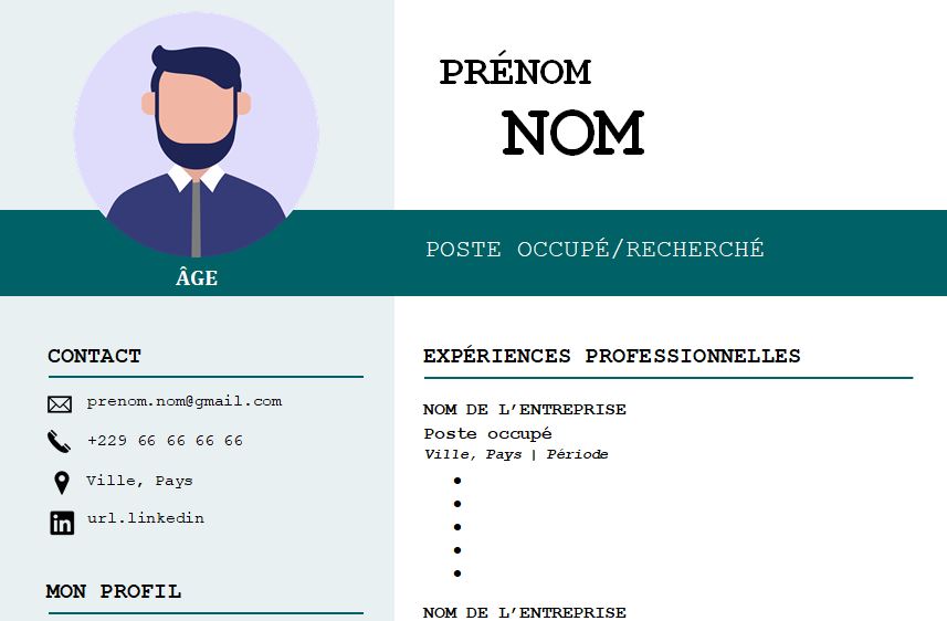 CV esthétique et attrayant à télécharger