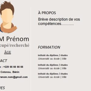 CV esthétique et attrayant à télécharger