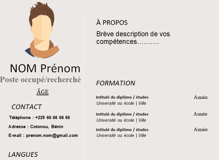 CV esthétique et attrayant à télécharger
