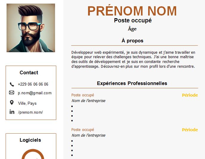 CV esthétique et attrayant à télécharger