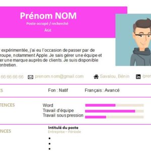 CV esthétique et attrayant à télécharger