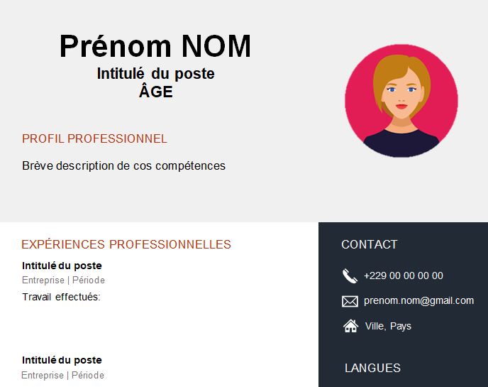 CV esthétique et attrayant à télécharger