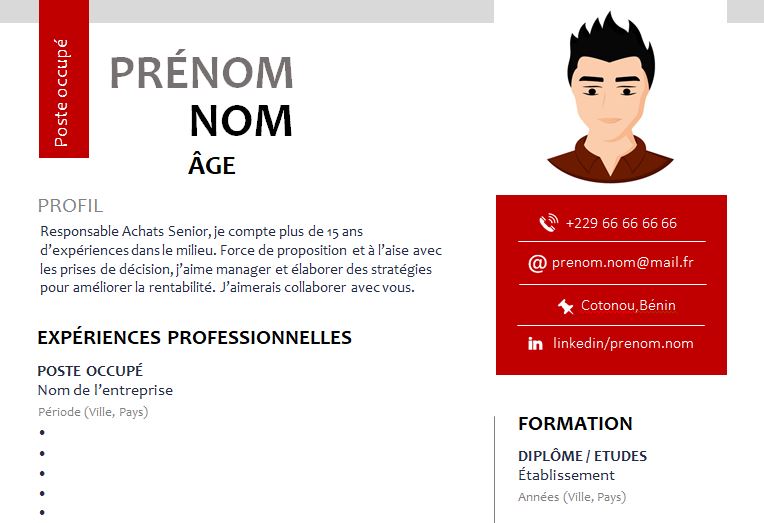 CV esthétique et attrayant à télécharger