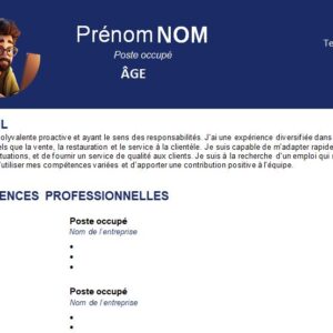 CV esthétique et attrayant à télécharger