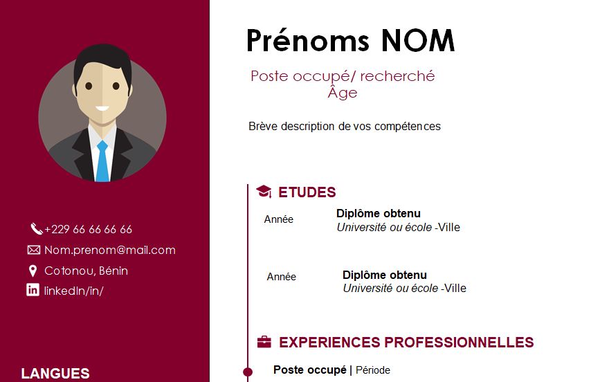 CV esthétique et attrayant à télécharger