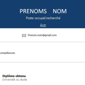 CV esthétique et attrayant à télécharger