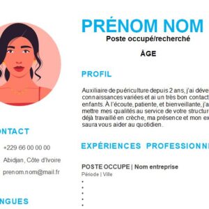 CV esthétique et attrayant à télécharger