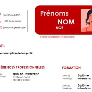 CV esthétique et attrayant à télécharger