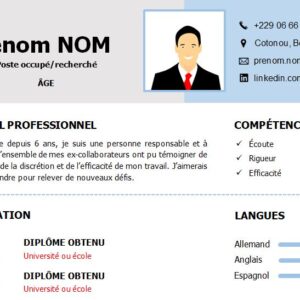 CV esthétique et attrayant à télécharger