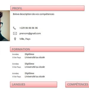 CV esthétique et attrayant à télécharger